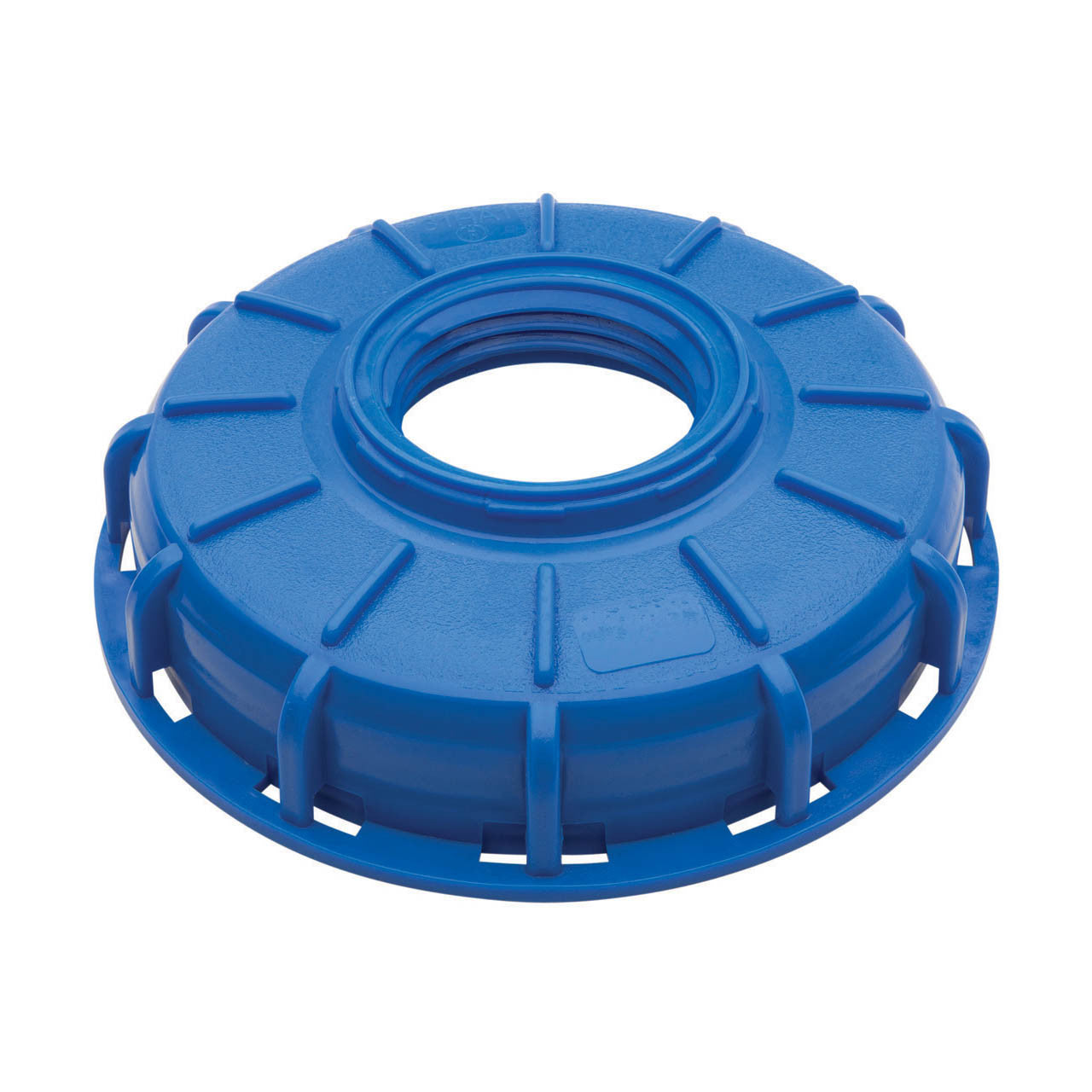 Micro Matic 749-326 6 in. IBC Center Blue Cap with 2.5 in. x 5 Buttress Thread